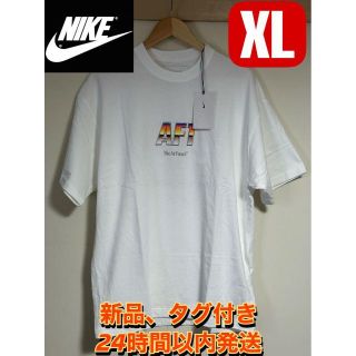 ナイキ(NIKE)の新品　ナイキ　Tシャツ　エアフォースワン　グラフィック ホワイト  XL(Tシャツ/カットソー(半袖/袖なし))