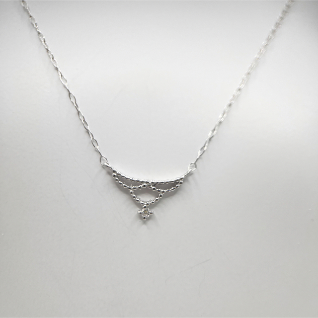 K18WG 0.1ct 一粒ダイヤモンドネックレス | www.innoveering.net