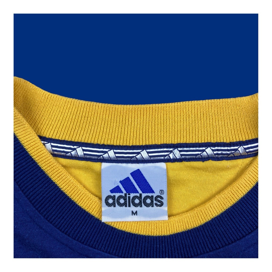 adidas(アディダス)の90s adidas アディダス ヴィンテージボーダーTシャツ リンガー  メンズのトップス(Tシャツ/カットソー(半袖/袖なし))の商品写真