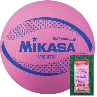 MIKASA ミカサ　ソフトバレーボール　７８㎝　専用メジャー付　ピンク(バレーボール)