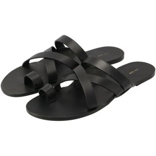 ザロウ(THE ROW)のザ ロウ THE ROW KRIS SANDAL トングサンダル フラット シューズ 靴 F1349 SVL74 BLK(サンダル)