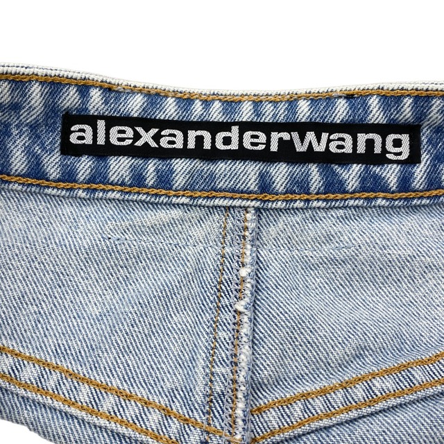 Alexander Wang(アレキサンダーワン)のAlexander Wang アレキサンダーワン スカート アシンメトリー デニムスカート サイズ25 新品タグ付き ミニスカート ロングスカート ブルー 25 中古 ai-tdc-004395-4e レディースのスカート(その他)の商品写真