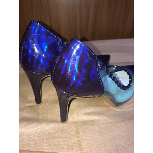 DIANA(ダイアナ)のDIANA ハイヒール ブルー 美品 22.5cm レディースの靴/シューズ(ハイヒール/パンプス)の商品写真