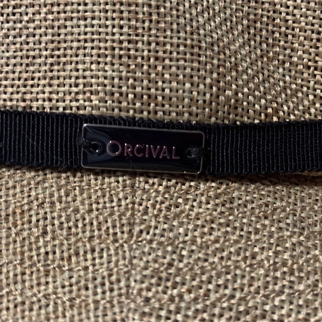 ORCIVAL(オーシバル)のオーシバル　ラフィア風 細リボン 帽子　ハット　ベージュ レディースの帽子(ハット)の商品写真