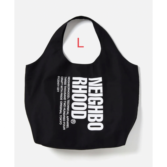 NEIGHBORHOOD(ネイバーフッド)のNEIGHBORHOOD ID TOTE BAG - BLACK メンズのバッグ(トートバッグ)の商品写真