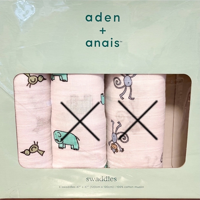 aden+anais(エイデンアンドアネイ)のM様専用　新品未使用エイデンアンドアネイおくるみ　ことり キッズ/ベビー/マタニティのこども用ファッション小物(おくるみ/ブランケット)の商品写真