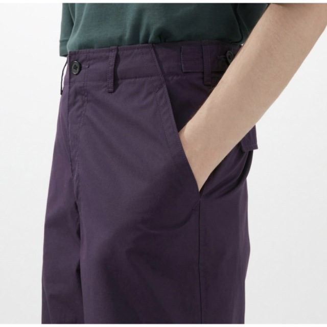 UNIQLO U ワイドフィットパラシュートパンツ 73 DARK PURPLE