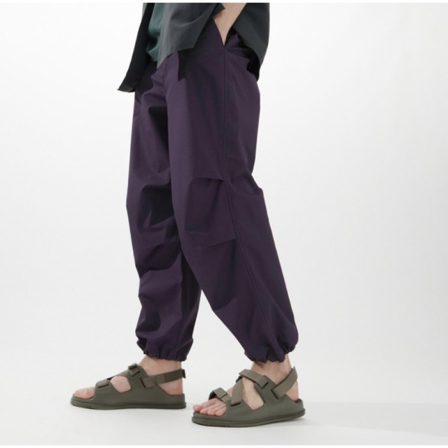 UNIQLO U ワイドフィットパラシュートパンツ 73 DARK PURPLE