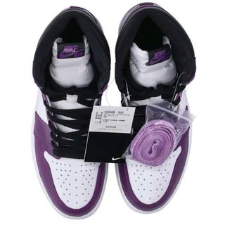 ナイキ  AIR JORDAN 1 RETRO HIGH OG COURT PURPLE 555088-500 エア ジョーダン1レトロハイオージーコートパープルスニーカー メンズ 25cm