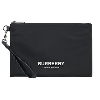 バーバリー(BURBERRY)の新品 バーバリー BURBERRY ポーチ ナイロン ジップポーチ ブラック(ポーチ)