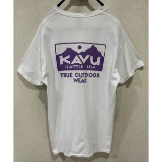 カブー(KAVU)の＊カブー KAVU ロゴ 半袖Tシャツ トップス L(Tシャツ/カットソー(半袖/袖なし))