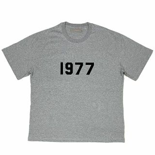 フィアオブゴッド(FEAR OF GOD)のFOG エッセンシャルズ 1977ロゴ 半袖 Tシャツ グレー M(Tシャツ/カットソー(半袖/袖なし))