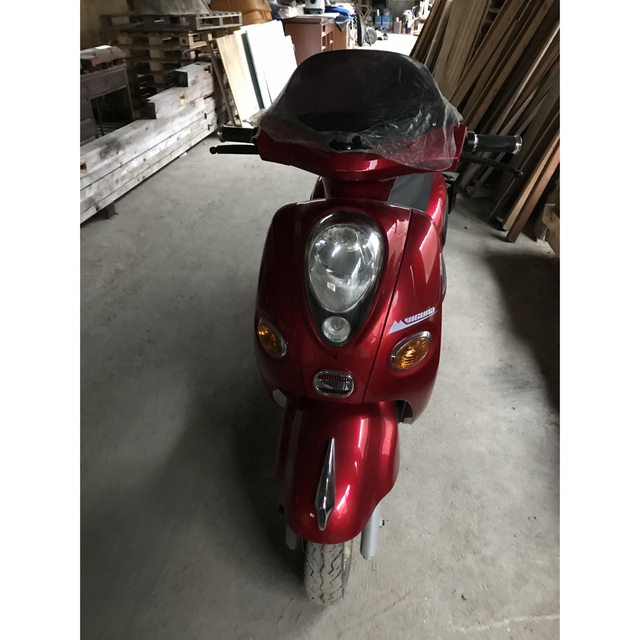 電動バイク 75cc ワインレッド