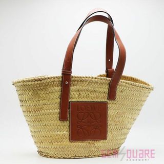 ロエベ(LOEWE)のバスケットバッグ ミディアム タンヤシ 中古 327.02.S92(トートバッグ)