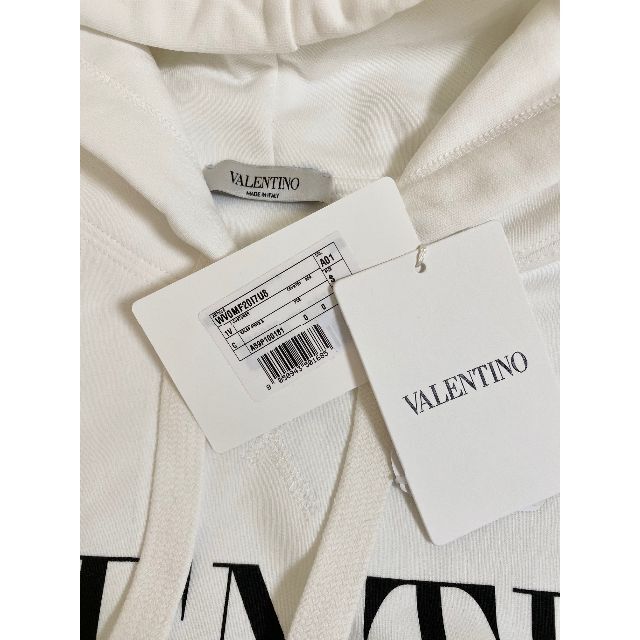 【新品】VALENTINO ロゴ オーバーサイズフィット パーカーS