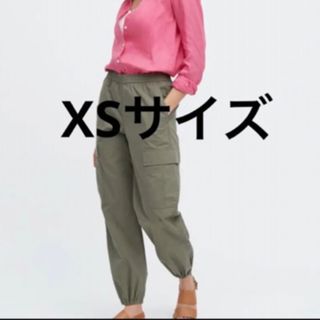 ユニクロ(UNIQLO)のUNIQLO ユニクロ イージーカーゴパンツ XS オリーブ(ワークパンツ/カーゴパンツ)