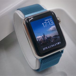 Apple Watch - 新品 AppleWatch 38mm 初代 シルバー ステンレスモデル