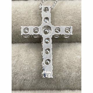 ダイヤ クロス ネックレス 0.10CT モアッサナイト モアサナイトの通販