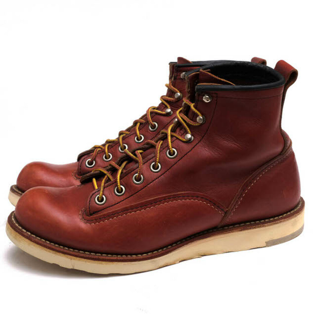 レッドウィング／RED WING ワークブーツ シューズ 靴 メンズ 男性 男性用レザー 革 本革 ブラウン 茶  952 6-inch Super Sole スーパーソール グッドイヤーウェルト製法 プレーントゥ