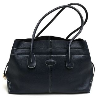 トッズ／TOD'S バッグ トートバッグ 鞄 ハンドバッグ レディース 女性 女性用レザー 革 本革 ネイビー 紺 Restyled D-Bag  Dバッグ シボ革 シュリンクレザー 肩掛け ワンショルダーバッグ 定番