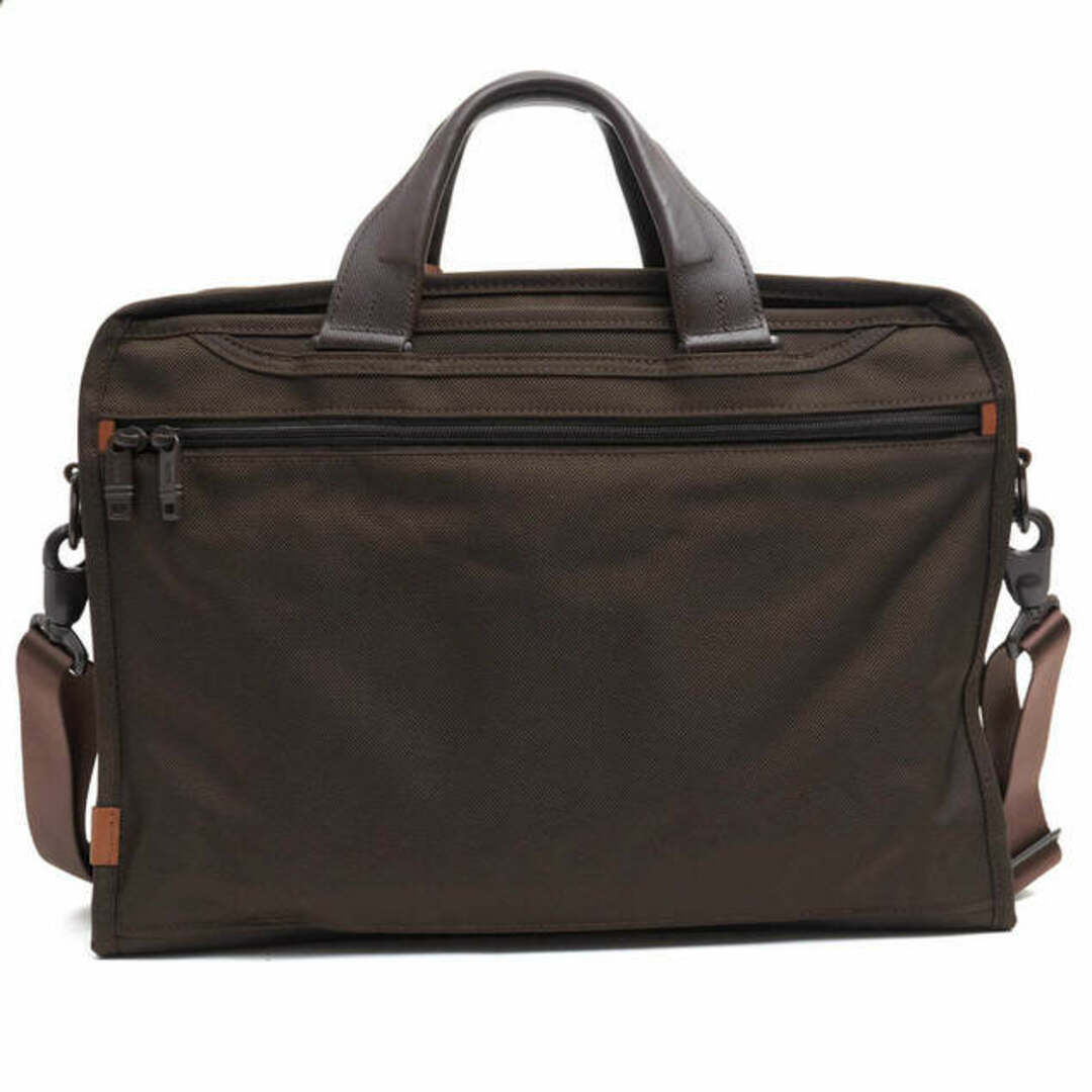 TUMI ブリーフケース ビジネスバッグ ショルダー オールレザー ブラウン-