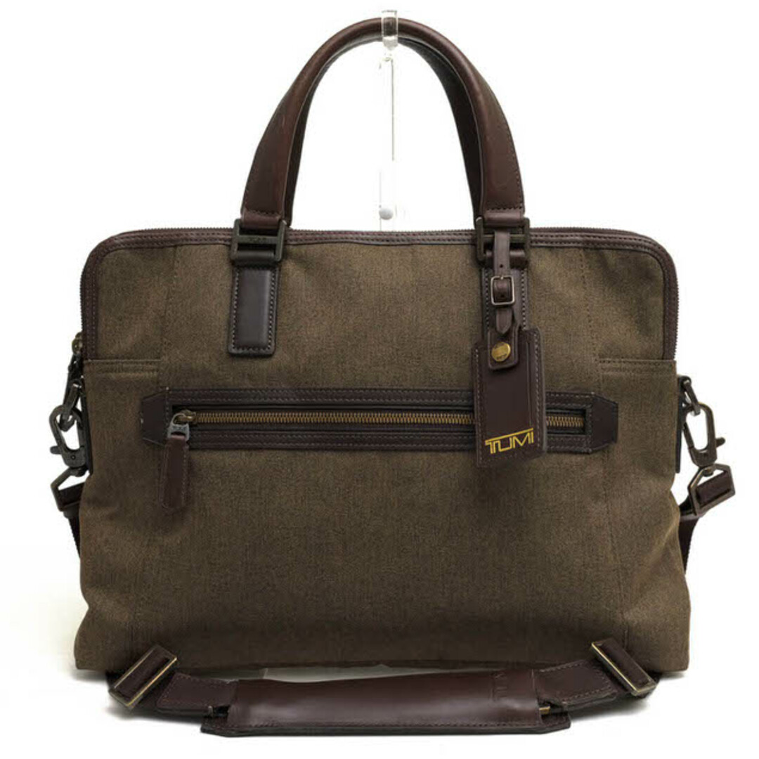 Tumi Leather Slim Briefcase ビジネスバッグ - ビジネスバッグ