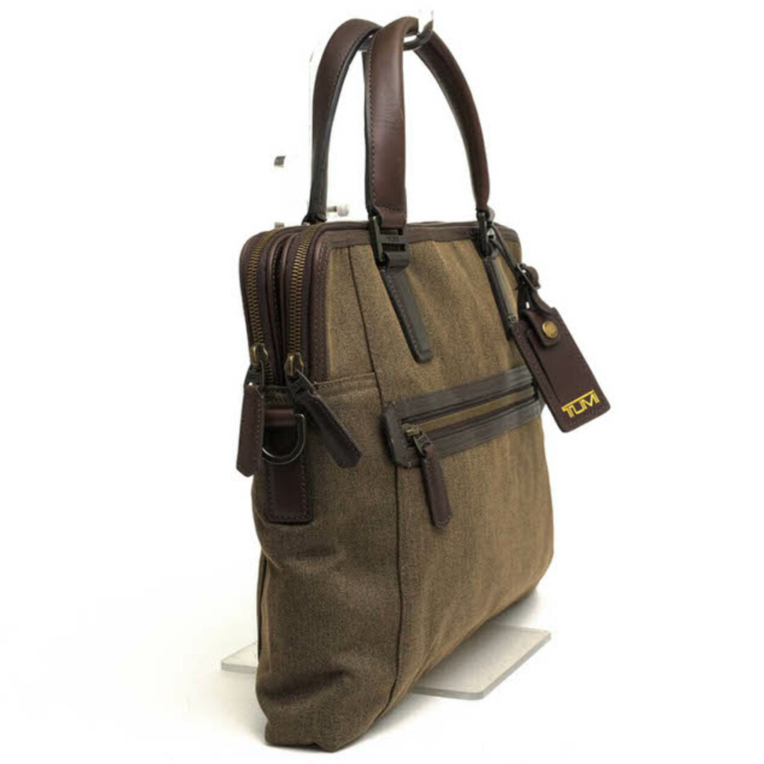 トゥミ/TUMI バッグ ブリーフケース ビジネスバッグ 鞄 ビジネス メンズ 男性 男性用コットン 綿 キャンバス レザー 革 68216SGE BEACON HILL BRANCH SLIM LAPTOP BRIEF ビーコンヒル ブランチ スリムラップ トップブリーフ 2WAY