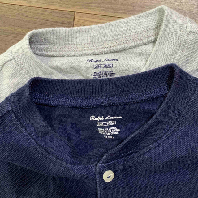 Ralph Lauren(ラルフローレン)の送料込⭐︎Ralph Lauren⭐︎鹿の子カットソー２枚セット/size90 キッズ/ベビー/マタニティのキッズ服男の子用(90cm~)(Tシャツ/カットソー)の商品写真