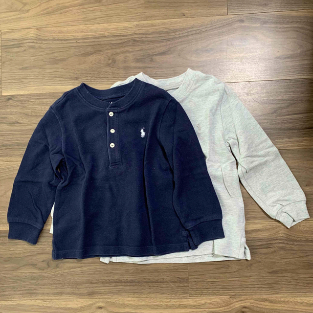 Ralph Lauren(ラルフローレン)の送料込⭐︎Ralph Lauren⭐︎鹿の子カットソー２枚セット/size90 キッズ/ベビー/マタニティのキッズ服男の子用(90cm~)(Tシャツ/カットソー)の商品写真