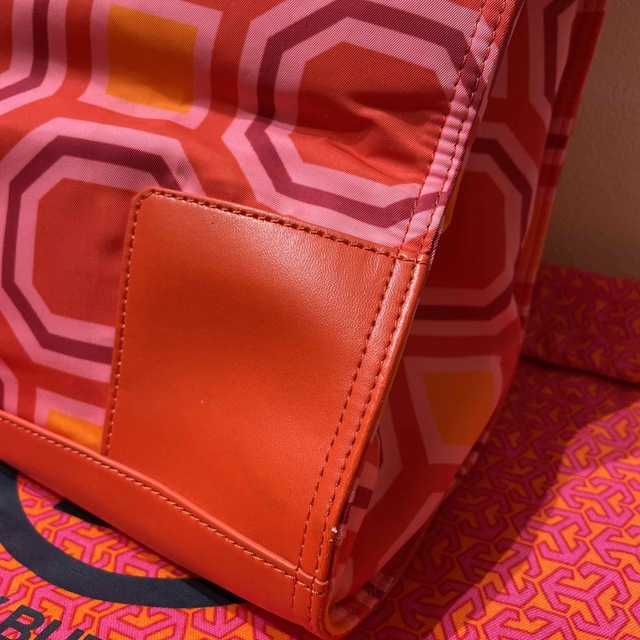 Tory Burch - トリーバーチ♦︎エラ ビッグトートバッグ オレンジ 柄の ...
