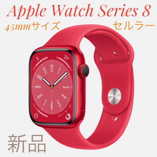 アップルウォッチ(Apple Watch)の新品未使用　Apple Watch Series8 45mm GPS+セルラー(腕時計(デジタル))