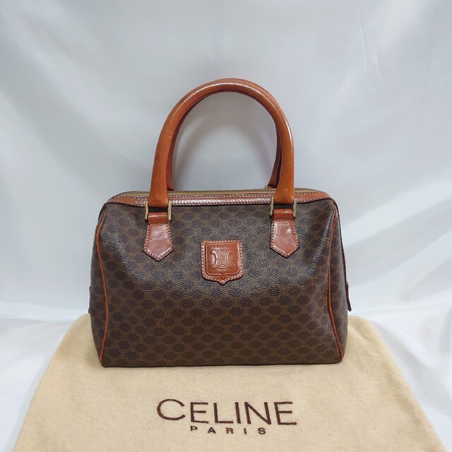 美品 CELINE マカダム柄 ハンドバッグ