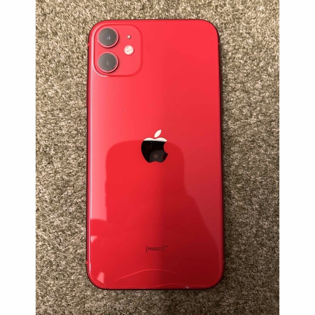 iPhone 11 (PRODUCT)RED 128 GB SIMフリー 一流メーカー品 スマホ/家電