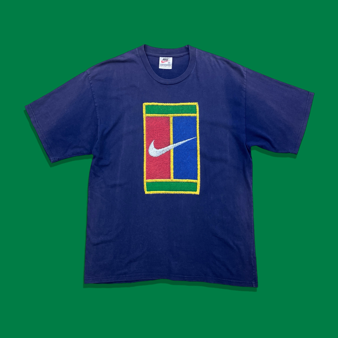 90s NIKE オールドナイキ ヴィンテージプリントTシャツ テニスロゴ