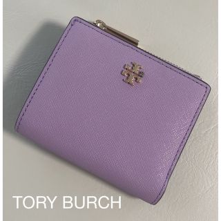 トリーバーチ(Tory Burch)のトリーバーチ　二つ折り財布　コンパクト　パープル(財布)