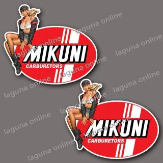 mikuni caburetors pinup　ステッカー　並行輸入 1$(その他)