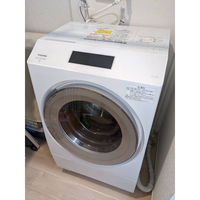 ☆送料無料☆2022年製 東芝 ZABOON TW-127XP1R ドラム式洗濯の通販 by
