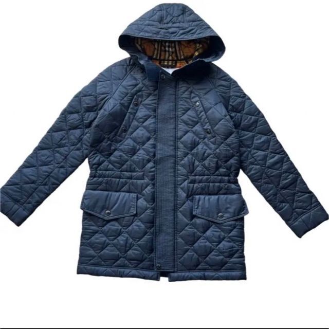 極美品♪バーバリーチルドレン キルティングフーデットジャケット