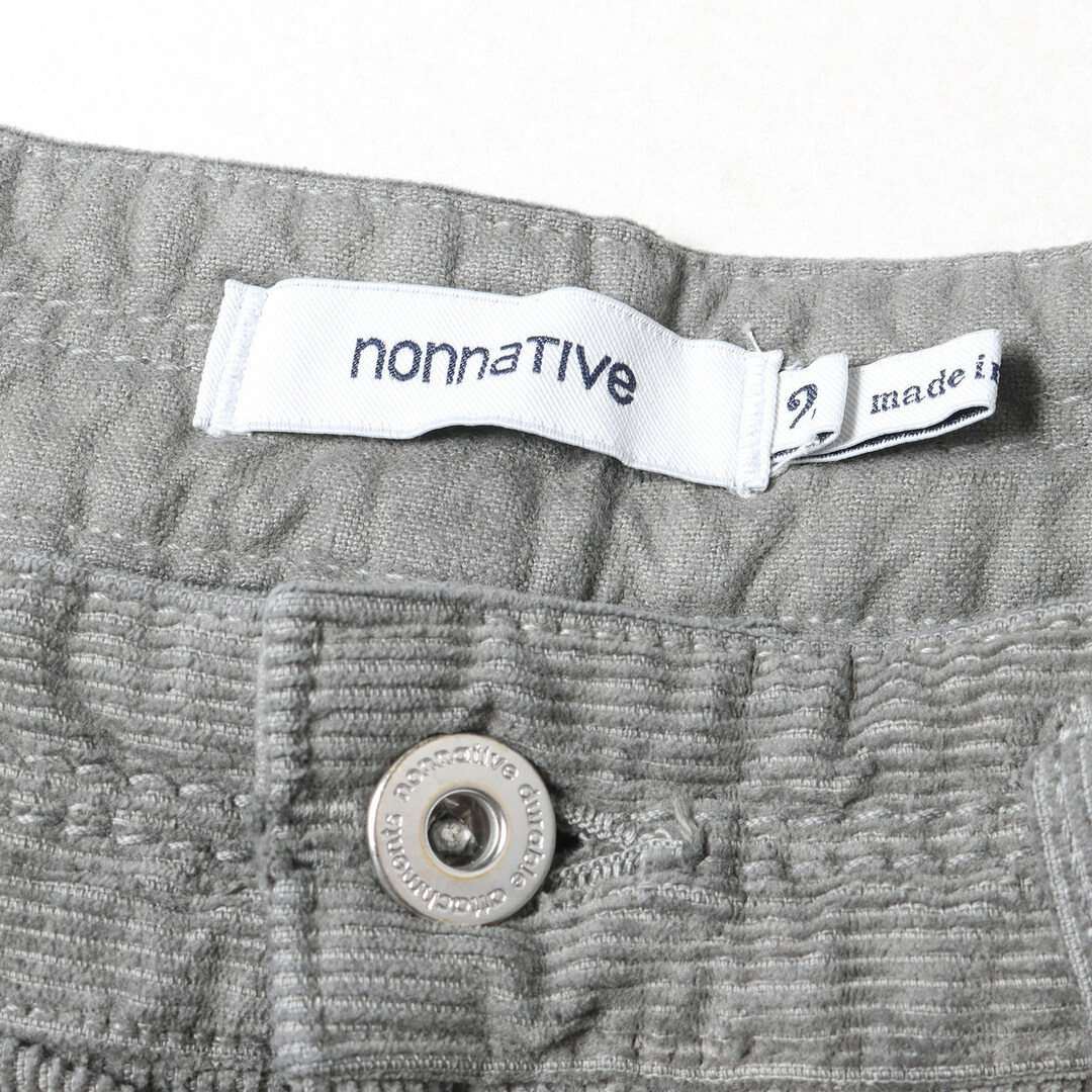 NONNATIVE ノンネイティブ パンツ オーバーダイ加工 5ポケット コーデュロイパンツ DWELLER 5P JEANS 03 COTTON CORD OVERDYED / NN-P4212 22AW セメント 2 ボトムス ズボン【メンズ】【美品】