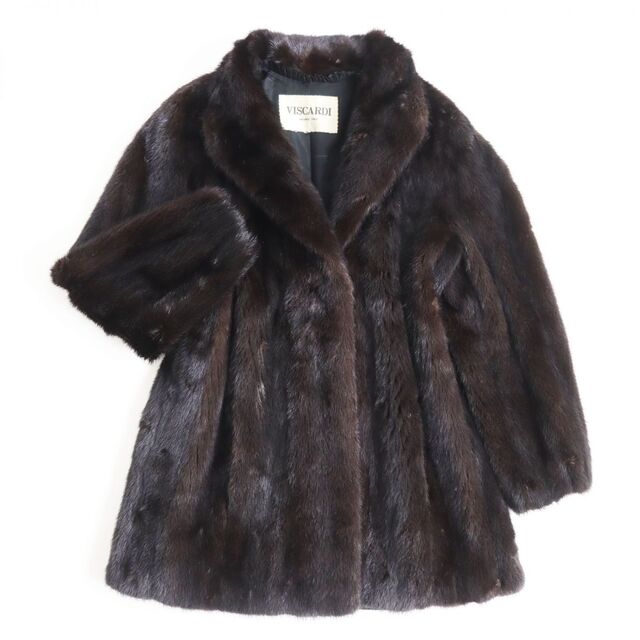 美品 ビスカルディ VISCARDI ミンク ミンクファー コート-