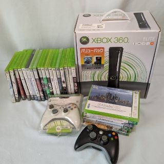 Xbox360 - XBOX 360 （本体+ソフト＋コントローラー×2）すぐに遊べる ...