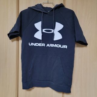 アンダーアーマー(UNDER ARMOUR)のアンダーアーマー UNDERARMOUR 半袖パーカー ブラック md(パーカー)