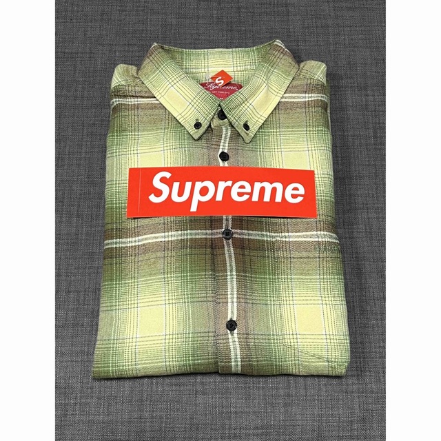 S 緑 Supreme Shadow Plaid Flannel Shirt | www.myglobaltax.com
