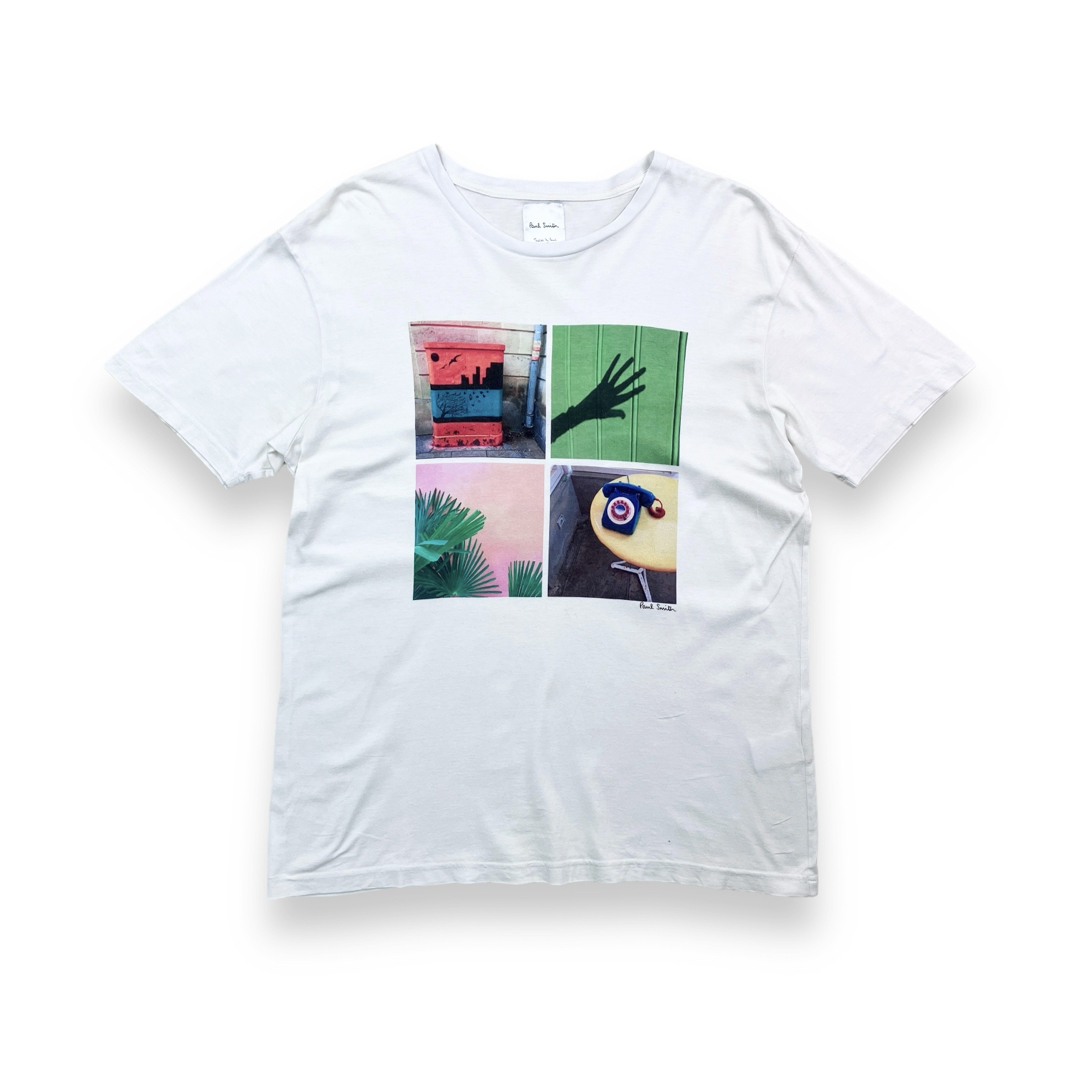 Paul Smith オールドポールスミス　フォトTシャツ　半袖　ホワイト　白