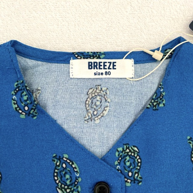 BREEZE(ブリーズ)の新品 タグ付き BREEZE ワンピース 80サイズ 2WAYガウンワンピース キッズ/ベビー/マタニティのベビー服(~85cm)(ワンピース)の商品写真