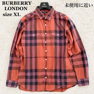 BURBERRY - 未使用級 大きいサイズXL バーバリーロンドン シャツ メガ 