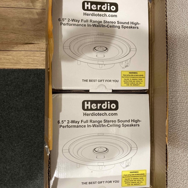 herdio 天井取付型スピーカー 丸型 4個セット