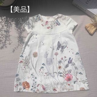 ザラキッズ(ZARA KIDS)のZARAワンピース92cm/花柄/ボタニカル(ワンピース)