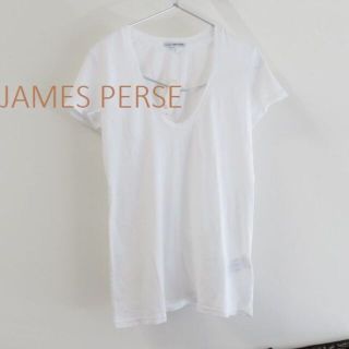 ジェームスパース(JAMES PERSE)の新品 JAMES PERSE ジェームスパース Tシャツ　白　１(Tシャツ(半袖/袖なし))