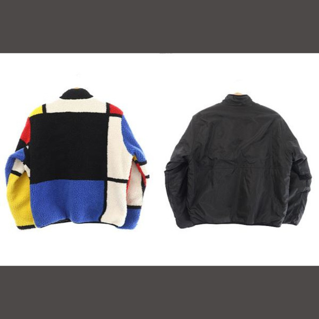 20aw Supreme リバーシブル カラーブロック フリース ジャケット M